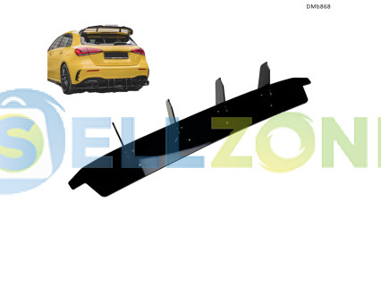 Μαύρος διαχύτης πίσω προφυλακτήρα Mercedes A-Class W177 A35/A45 AMG 2018–2023 – DMb868